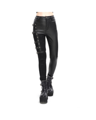 Asymmetric Gothic Pants with Lacing