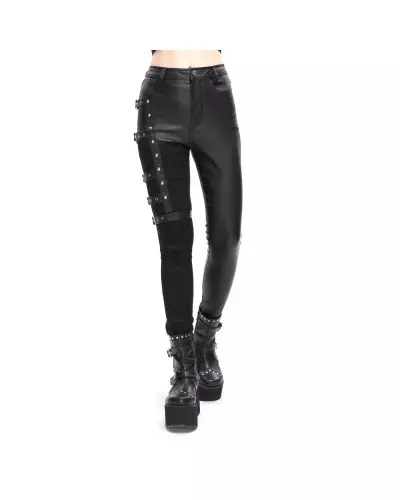 Asymmetrical Pants with Buckles from Devil Fashion Brand at €77.90