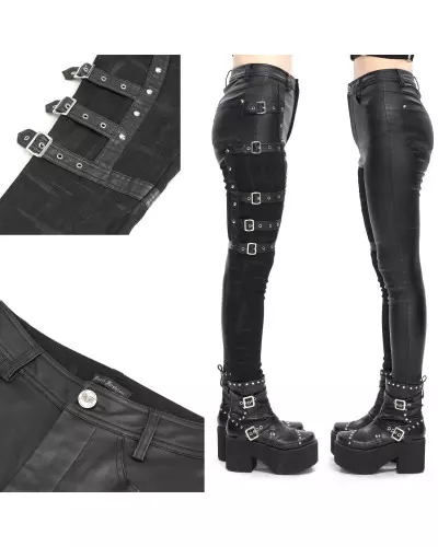 Asymmetrical Pants with Buckles from Devil Fashion Brand at €77.90