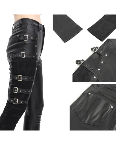 Asymmetric Gothic Pants with Lacing