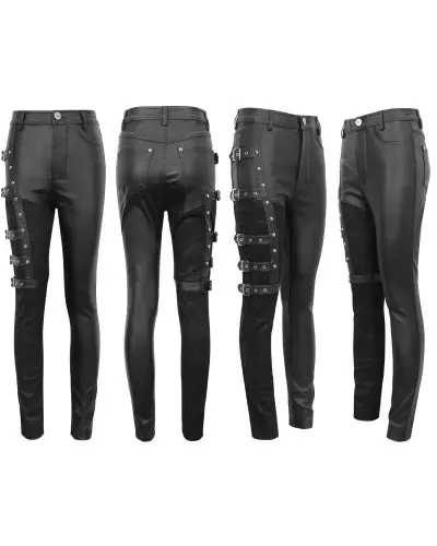 Asymmetrical Pants with Buckles from Devil Fashion Brand at €77.90