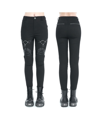 Pantalón Gótico con Anillas