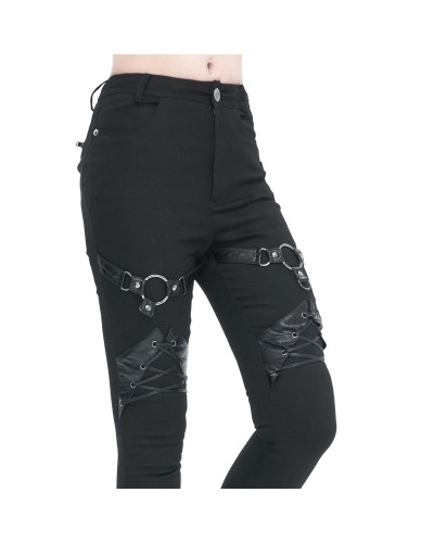 Pantalón Gótico con Anillas