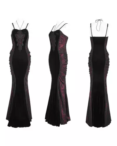 Élégante Robe Noire et Rouge de la Marque Devil Fashion à 99,00 €