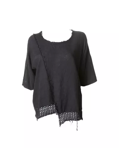 Asymmetric T-Shirt with Mesh from Style Brand at €21.00