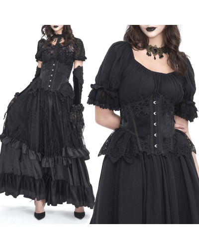 Corsé Abaixo do Peito com Renda