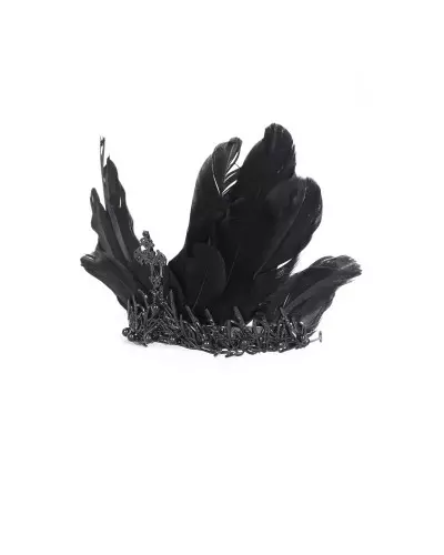 Headpiece with Feathers and Cross from Devil Fashion Brand at €29.90