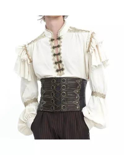 Brown Girdle for Men from Devil Fashion Brand at €65.00