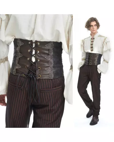 Brown Girdle for Men from Devil Fashion Brand at €65.00