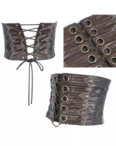 Brown Girdle for Men from Devil Fashion Brand at €65.00