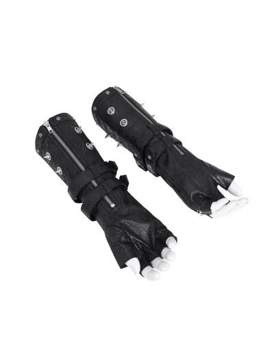 Mitones Negros con Hebillas para Hombre