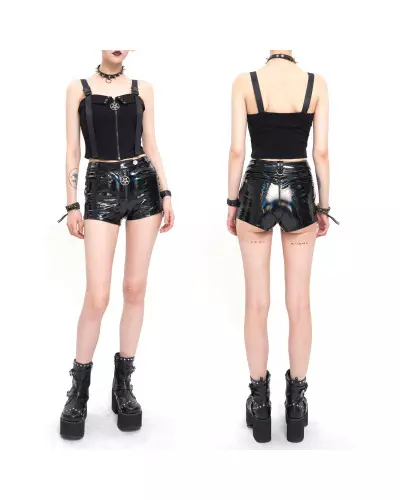 Shorts aus Kunstleder der Devil Fashion-Marke für 57,95 €