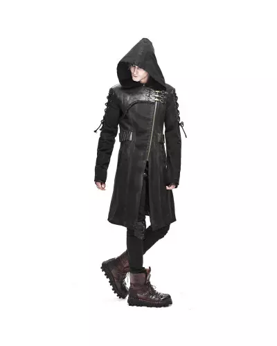 Asymmetrische Jacke mit Kapuze für Männer der Devil Fashion-Marke für 122,00 €