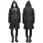 Asymmetric Jacket with Hood for Men