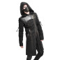 Asymmetric Jacket with Hood for Men