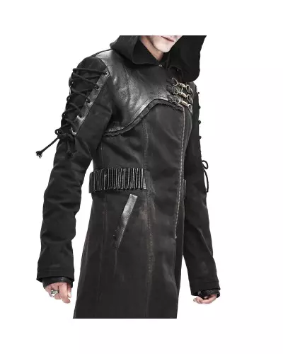 Asymmetrische Jacke mit Kapuze für Männer der Devil Fashion-Marke für 122,00 €