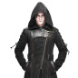 Asymmetric Jacket with Hood for Men