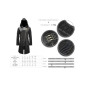 Asymmetric Jacket with Hood for Men