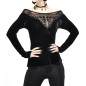 T-Shirt de Veludo e Tule