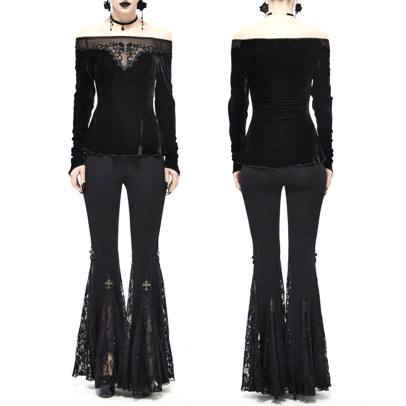 T-Shirt Made of Velvet and Tulle