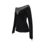 T-Shirt Made of Velvet and Tulle