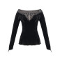 T-Shirt Made of Velvet and Tulle