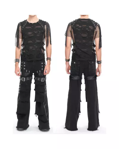 T-Shirt with Fringes for Men from Devil Fashion Brand at €75.50