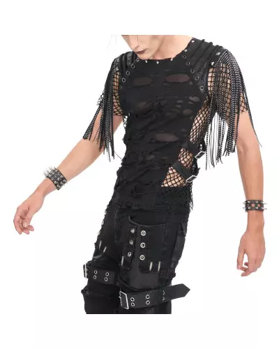 T-Shirt with Fringes for Men