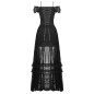 Asymmetrisches Spitzenkleid
