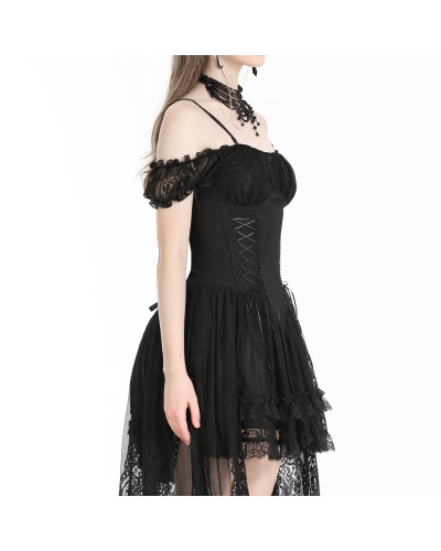 Vestido de Encaje Asimétrico