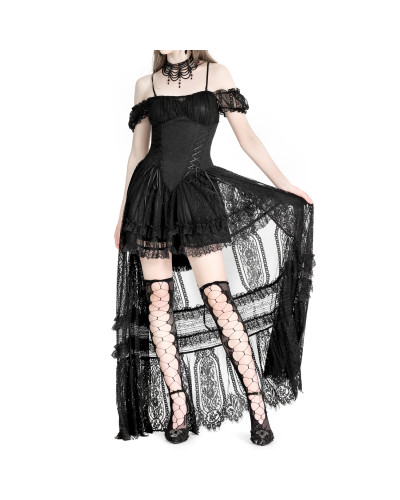 Vestido de Encaje Asimétrico