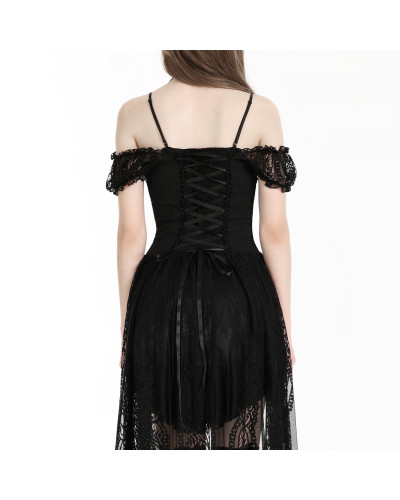Vestido de Encaje Asimétrico