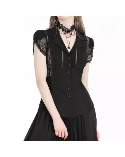 Camisa com Renda da Marca Dark in Love por 49,90 €