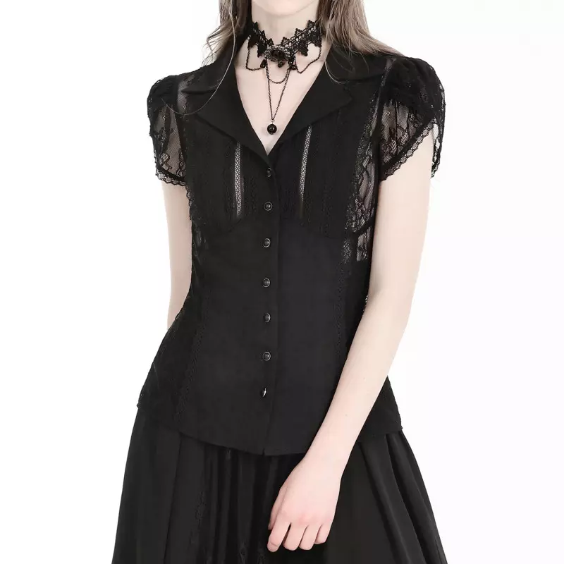 Camisa com Renda da Marca Dark in Love por 49,90 €