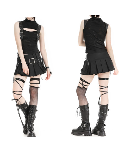 Pleated Skirt Pocket
