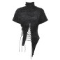lace-up top lace-up top