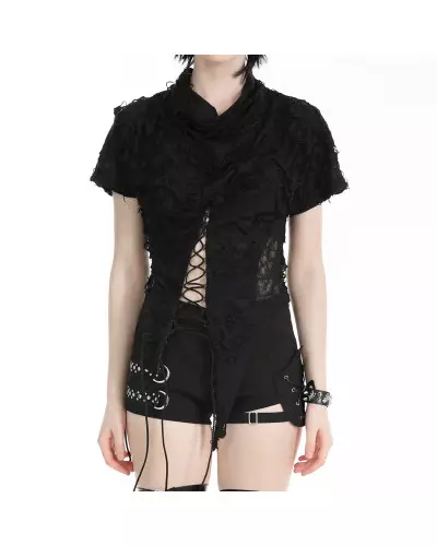 lace-up top from Dark in Love Brand at €37.00