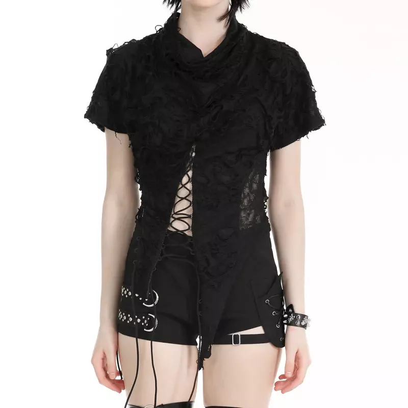 lace-up top from Dark in Love Brand at €37.00