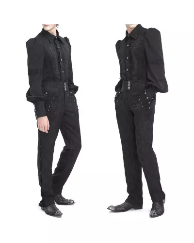 Elegant Brocade Trousers for Men from Devil Fashion Brand at €90.00