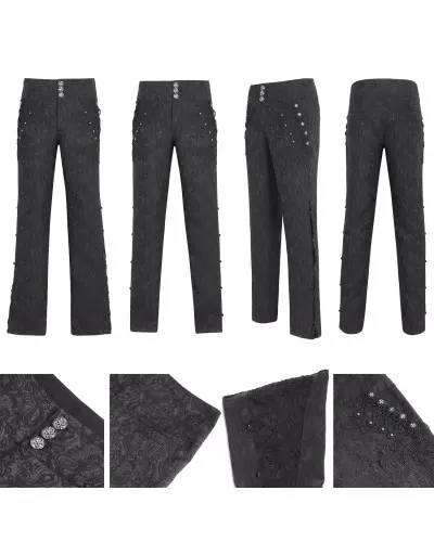 Elegant Brocade Trousers for Men from Devil Fashion Brand at €90.00