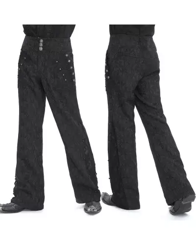 Elegant Brocade Trousers for Men from Devil Fashion Brand at €90.00