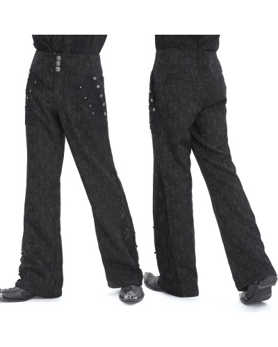 Pantalón Elegante con Brocado para Hombre