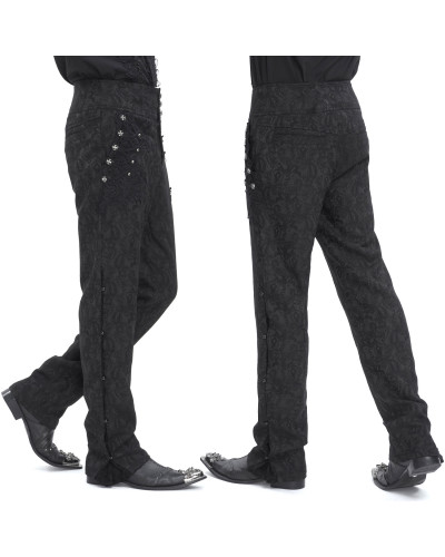 Elegant Brocade Trousers for Men