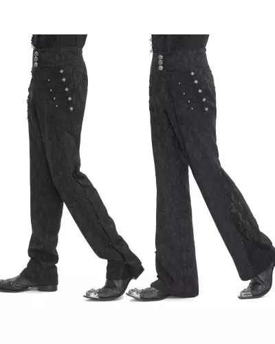 Elegant Brocade Trousers for Men from Devil Fashion Brand at €90.00