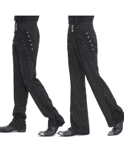 Pantalón Elegante con Brocado para Hombre