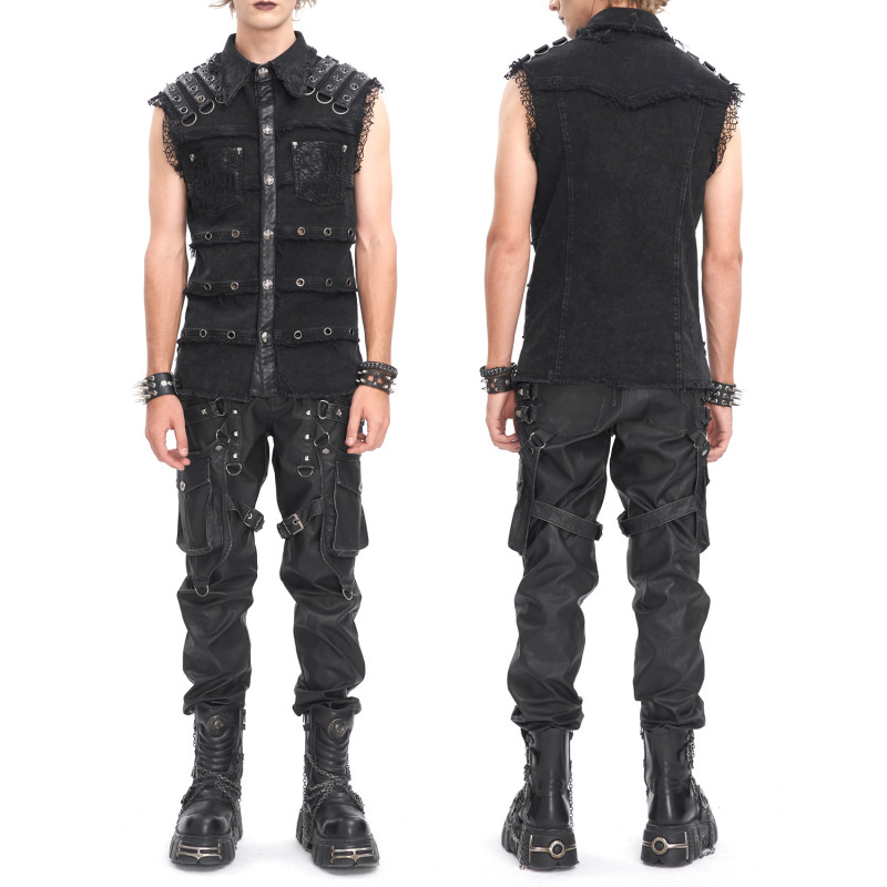 Black Trousers with Pockets for Men