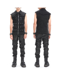 Schwarze Herrenhose mit Taschen