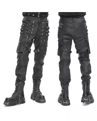 Pantalon Noir à Poches pour Homme de la Marque Devil Fashion à 134,00 €