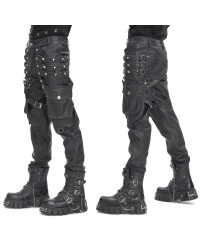 Schwarze Herrenhose mit Taschen