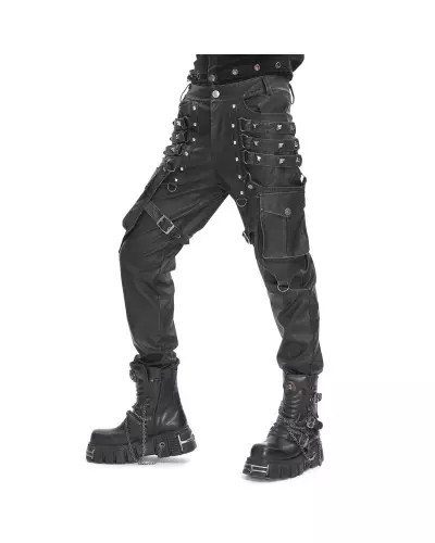 Pantalon Noir à Poches pour Homme de la Marque Devil Fashion à 134,00 €